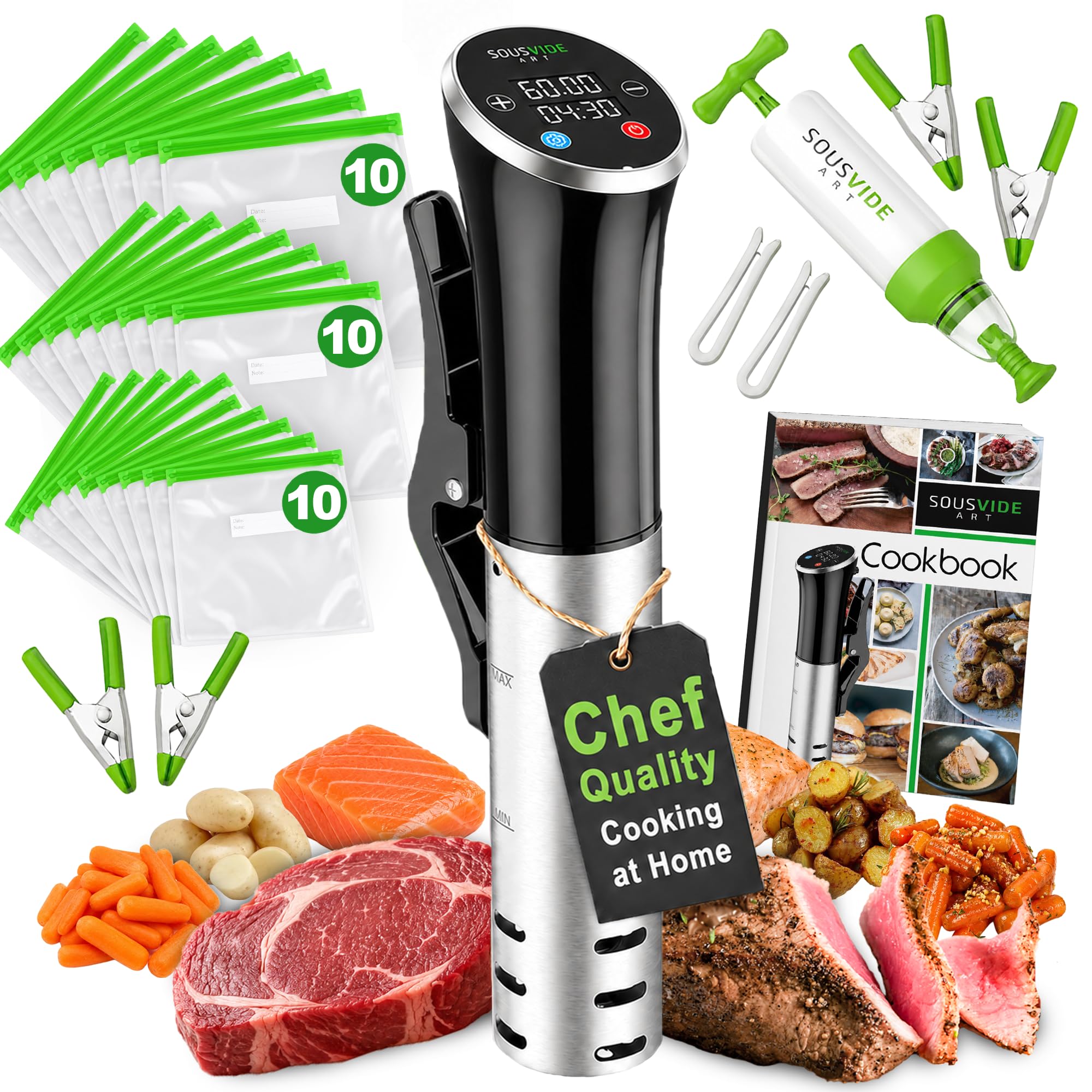 Amazon.com: SOUSVIDE ART Sous Vide Immersion Cooker Kit - Machine